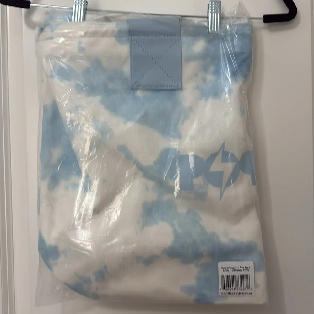 New! POPFLEX Bag Blue Tie Dye Superbag Tote